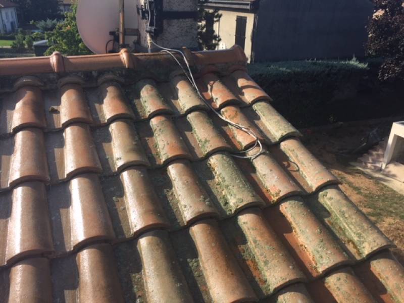 Pourquoi il est important de traiter vos tuiles ?AVANT travaux 