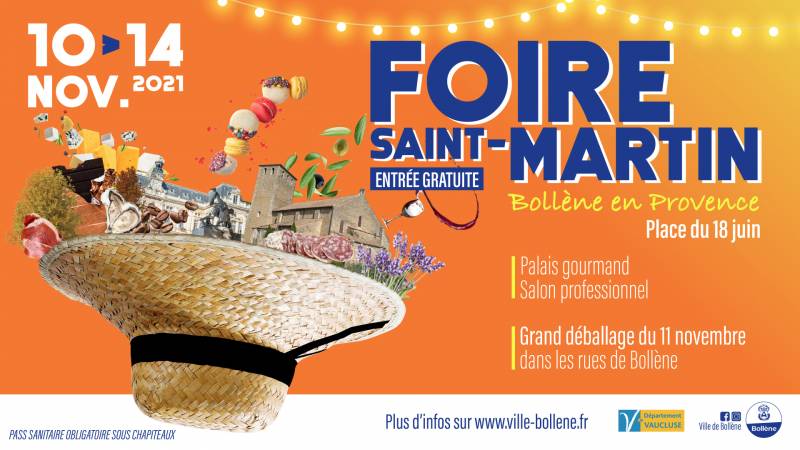 Au plus proche de vous : Foire Saint Martin du 10 au 14 Nov 21 à Bollène
